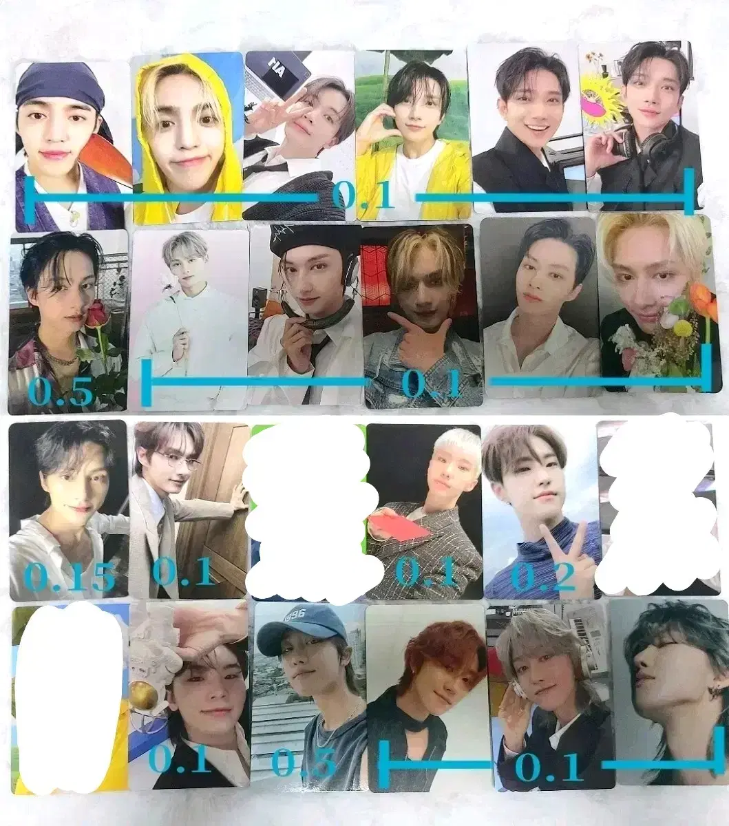 세븐틴 에스쿱스 정한 조슈아 준 호시 원우 우지 포토카드 포카